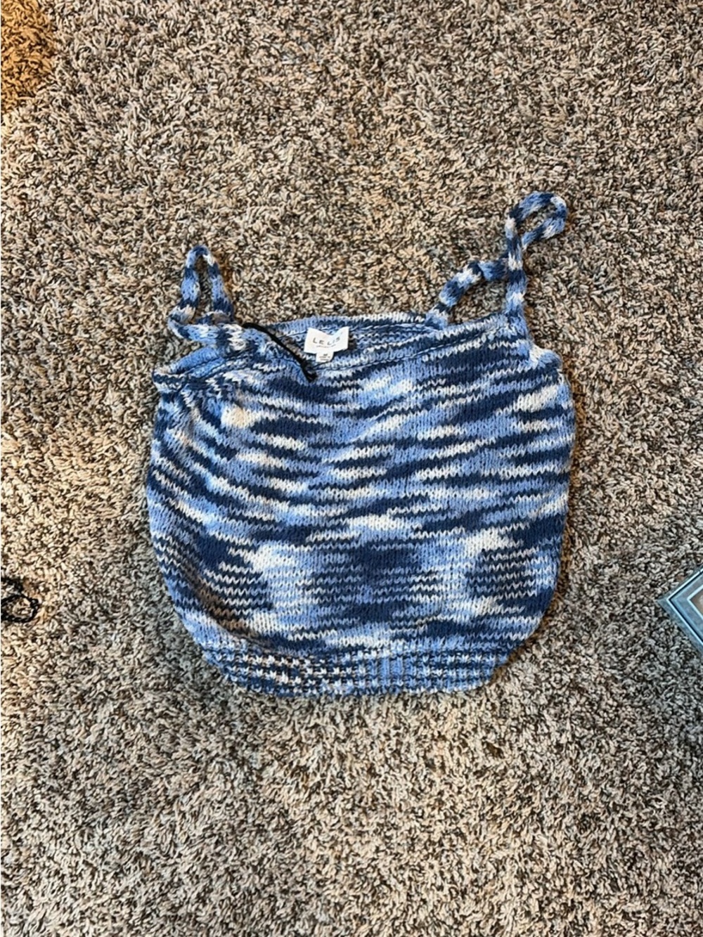 Le Lis Blue Marled Knit Camisole